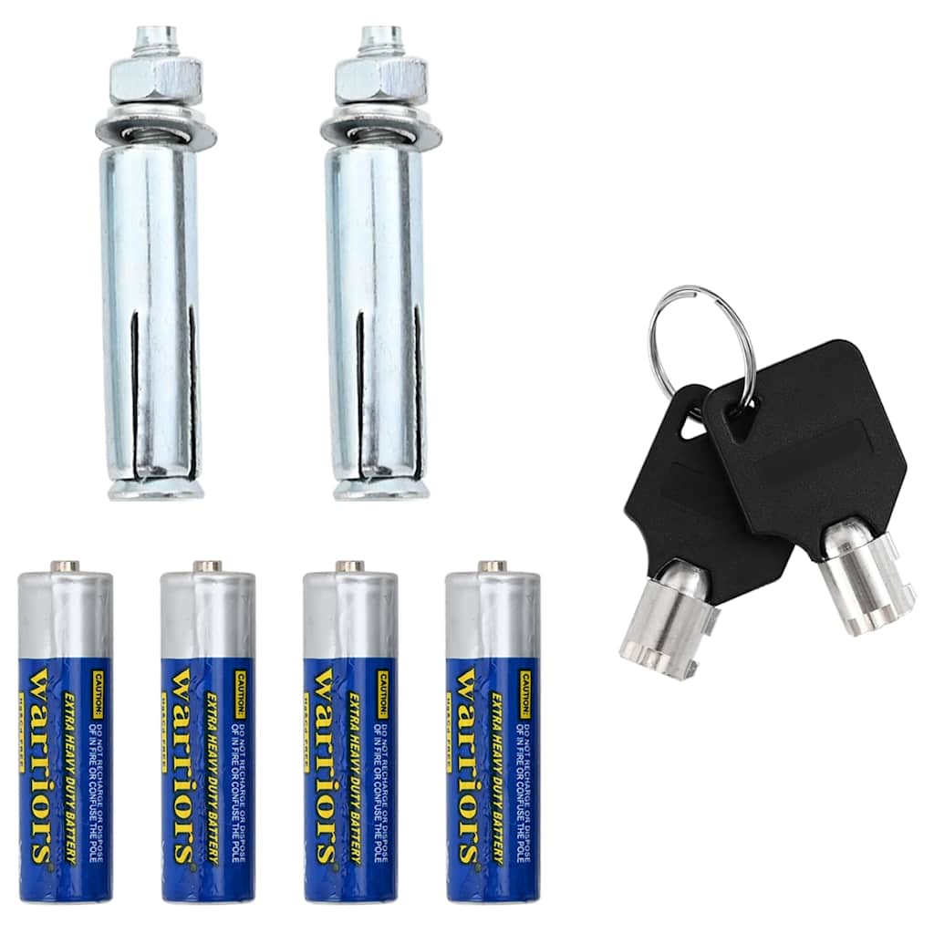 Digitale kluis met slot Donkergrijs 23 x 17 x 17 cm Staal