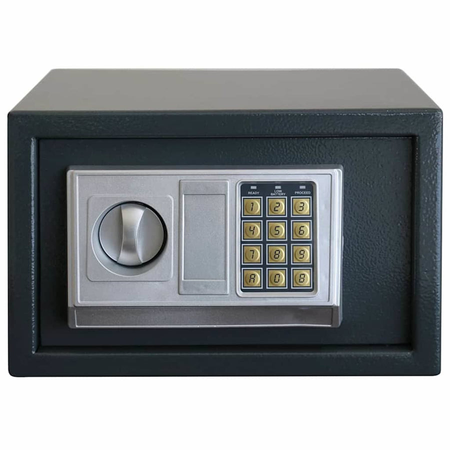 Digitale kluis met slot Donkergrijs 31 x 20 x 20 cm Staal