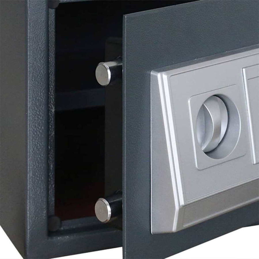 Digitale kluis met slot Donkergrijs 35 x 25 x 25 cm Staal