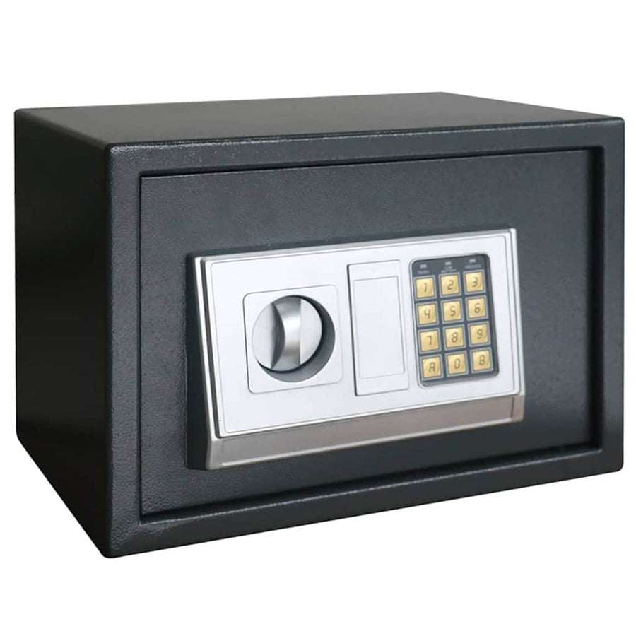 Digitale kluis met slot Donkergrijs 35 x 25 x 25 cm Staal