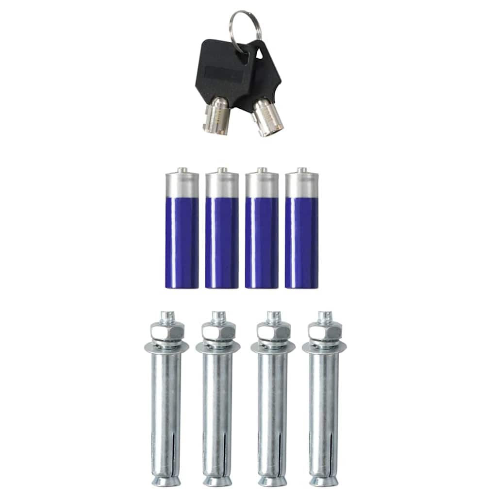 Digitale kluis met slot Donkergrijs 31 x 20 x 20 cm Staal