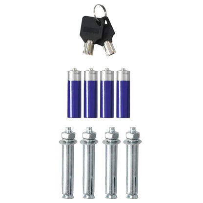 Digitale kluis met slot Donkergrijs 31 x 20 x 20 cm Staal