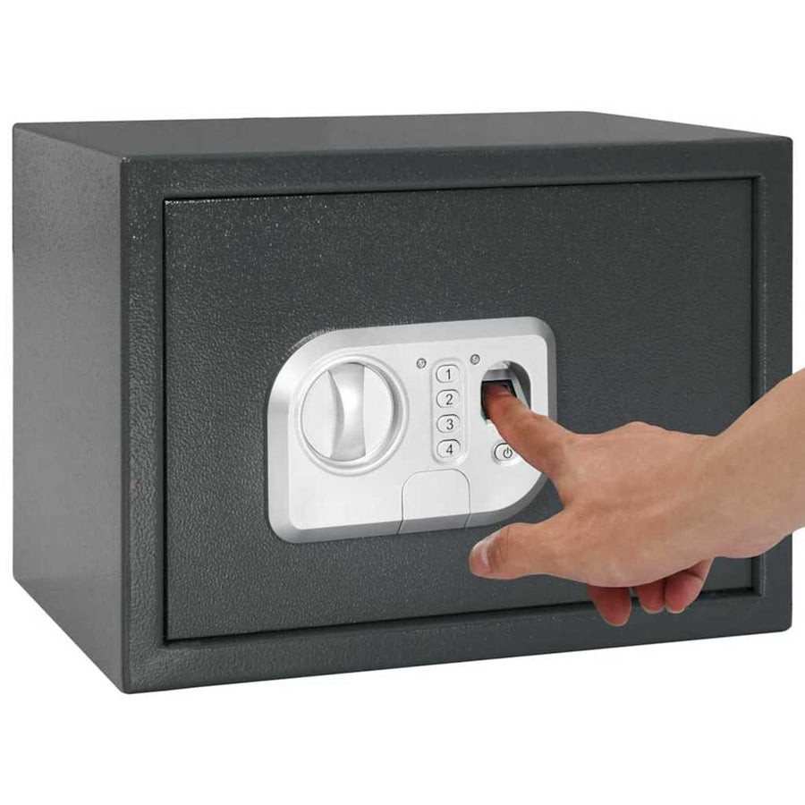 Digitale kluis met slot Donkergrijs 35 x 25 x 25 cm Staal