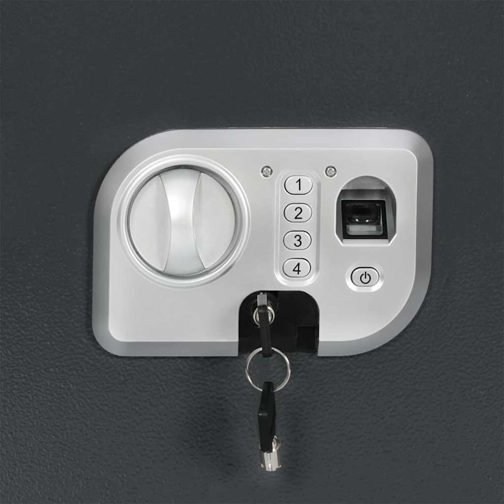 Digitale kluis met slot Donkergrijs 35 x 31 x 50 cm Staal