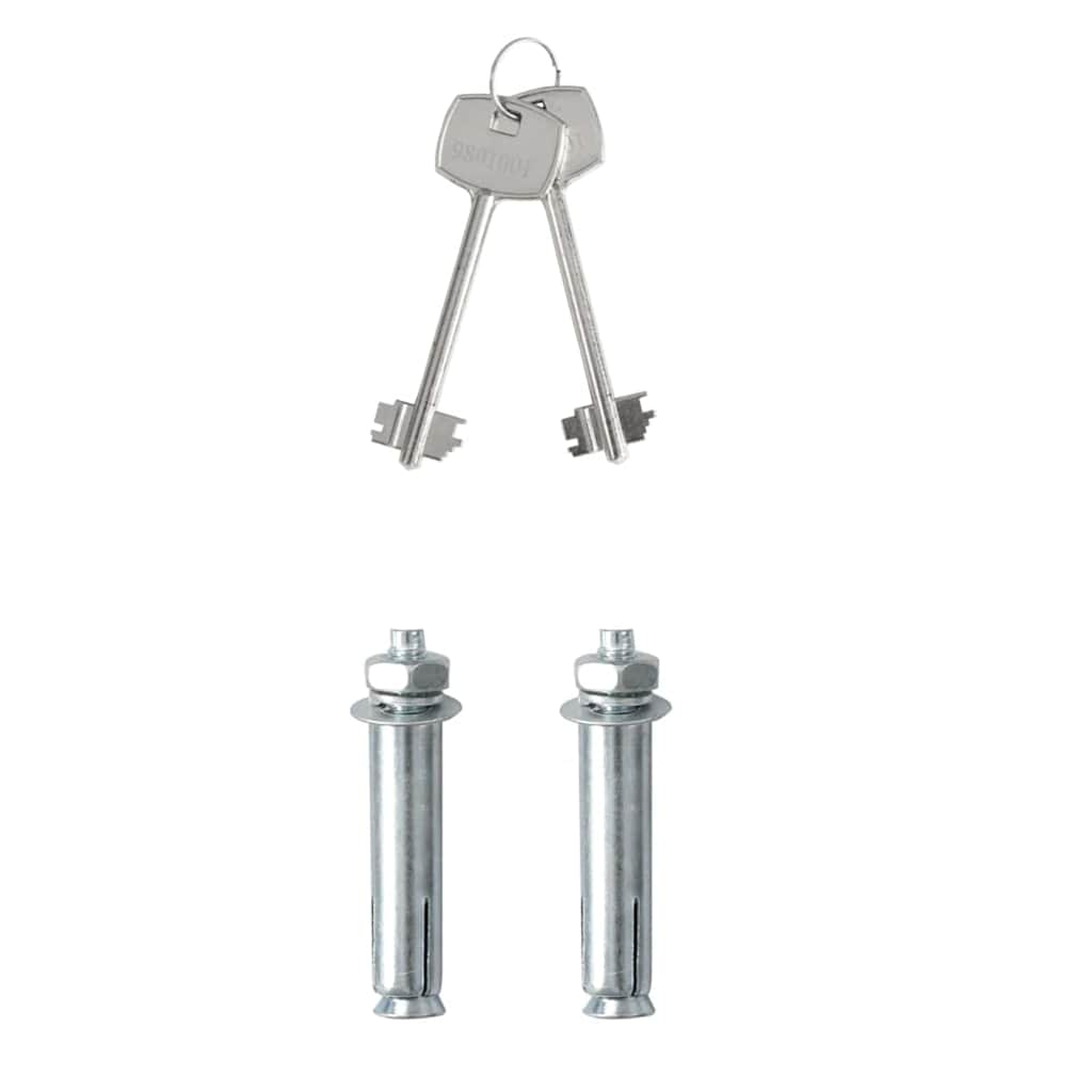 Veiligheidsbox met Sleutelkluis Donkergrijs 17x23x17 cm Staal