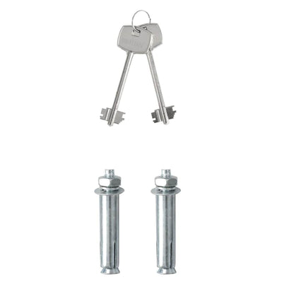 Veiligheidsbox met Sleutelkluis Donkergrijs 17x23x17 cm Staal