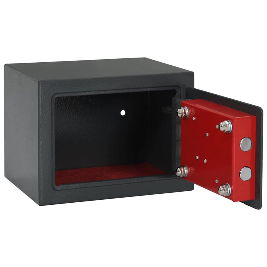 Veiligheidsbox met Sleutelkluis Donkergrijs 17x23x17 cm Staal