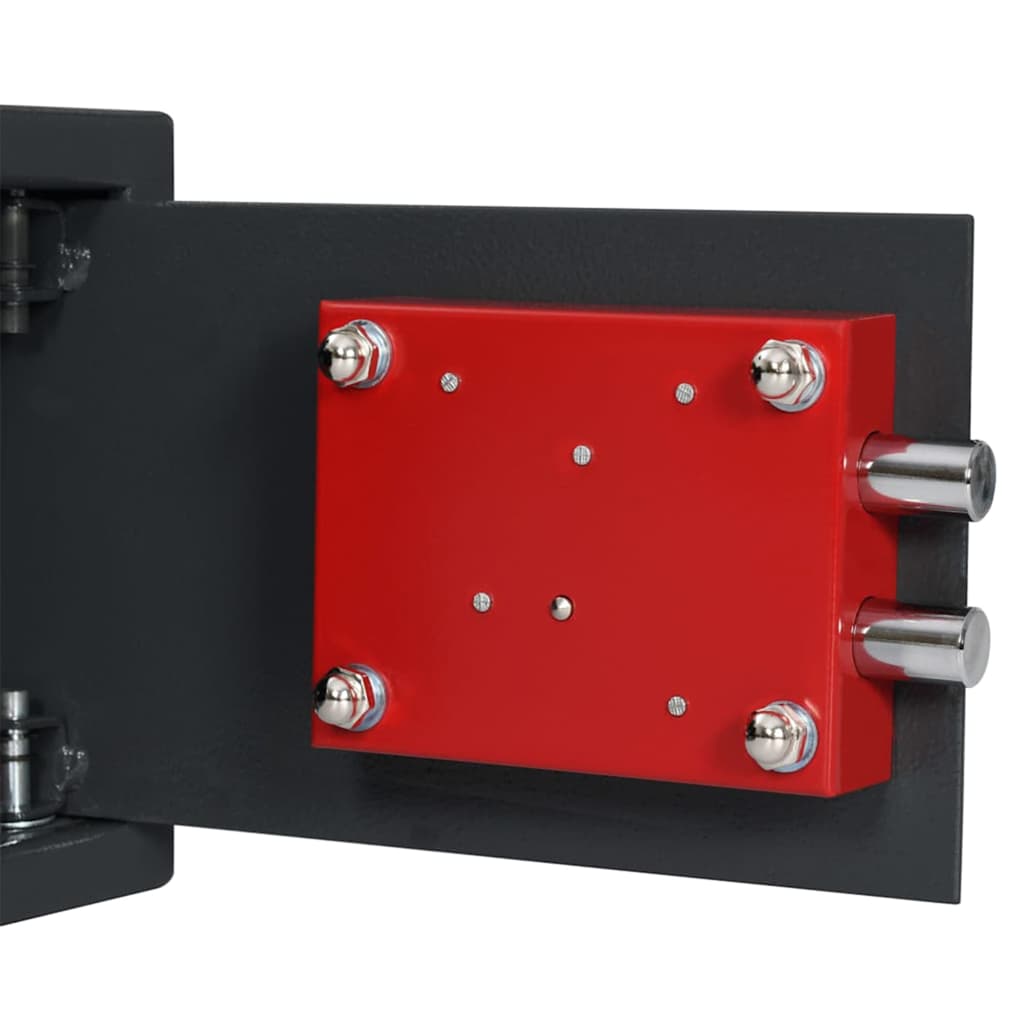 Kluisdoos met slot Donkergrijs 31 x 20 x 20 cm Staal