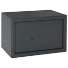 Safe box with lock Dark grey 31 x 20 x 20 cm Steel