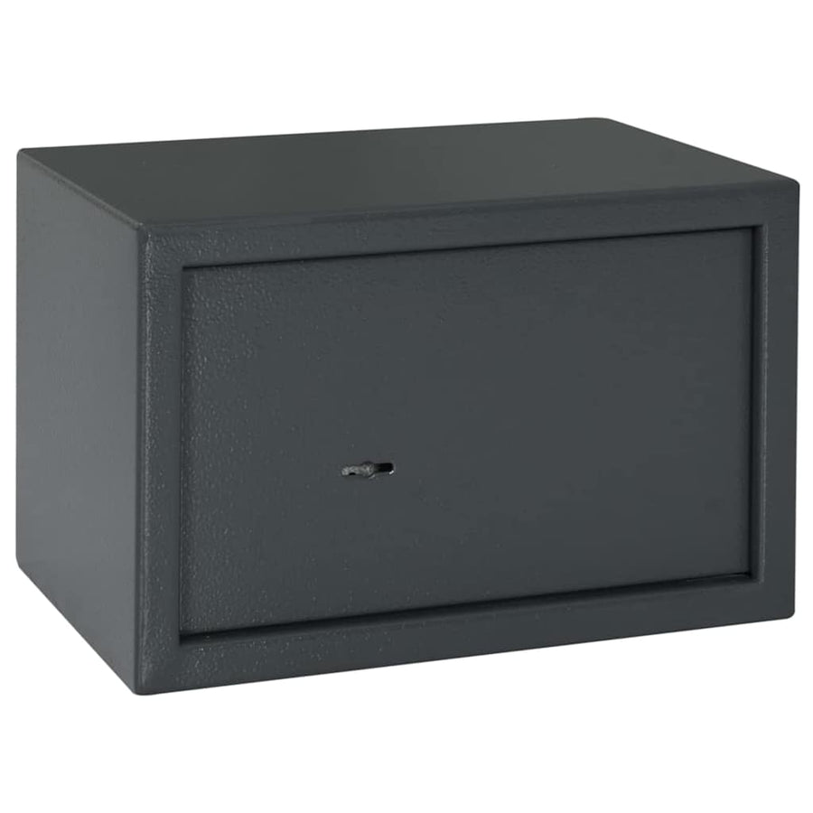 Kluisdoos met slot Donkergrijs 31 x 20 x 20 cm Staal