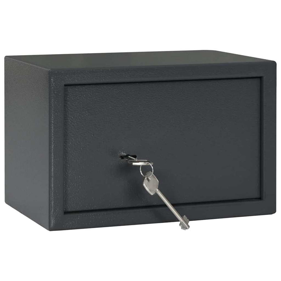 Kluisdoos met slot Donkergrijs 31 x 20 x 20 cm Staal