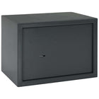 Safe Box with Lock Dark Grey 35 x 25 x 25 cm Steel