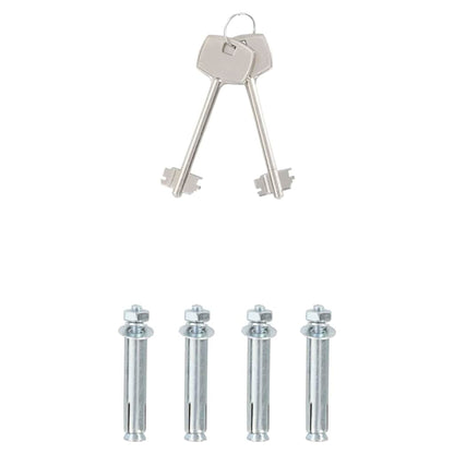 Kluisdoos met slot Donkergrijs 35 x 31 x 50 cm Staal