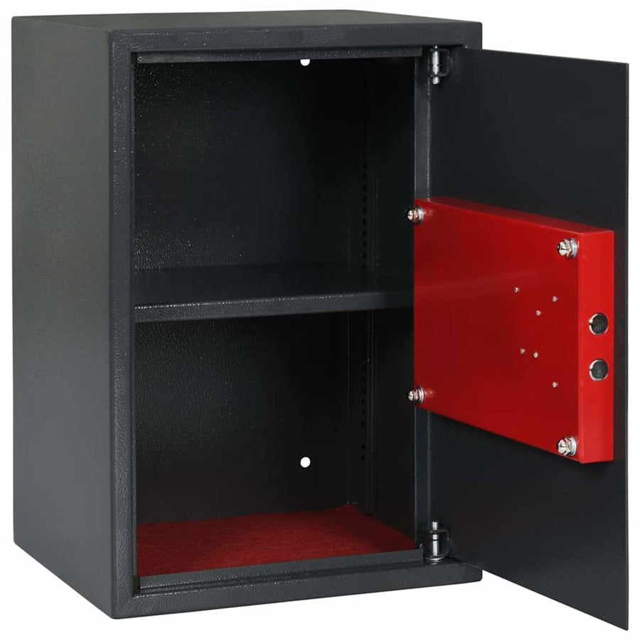 Kluisdoos met slot Donkergrijs 35 x 31 x 50 cm Staal