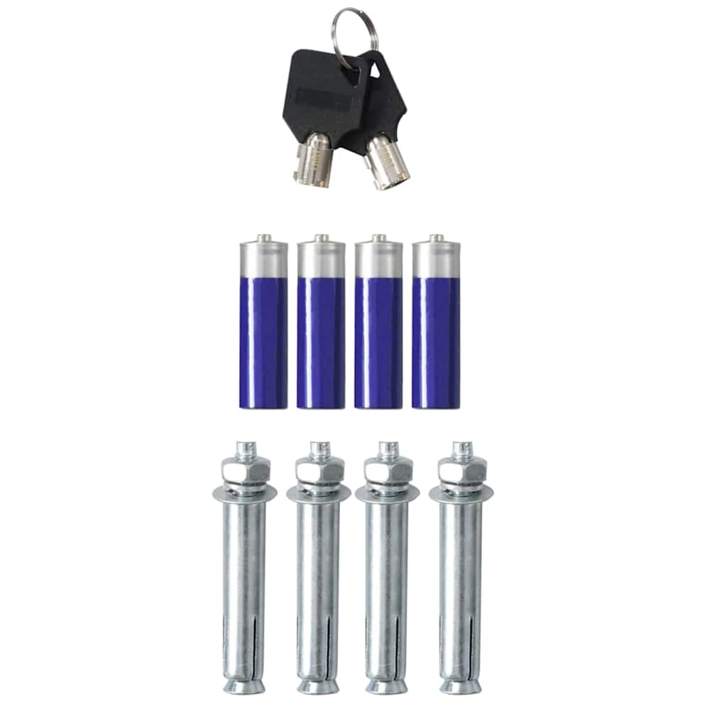 Digitale kluis met slot Donkergrijs 42 x 37 x 20 cm Staal