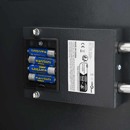 Digitale kluis met slot Donkergrijs 30 x 10 x 36,5 cm Staal