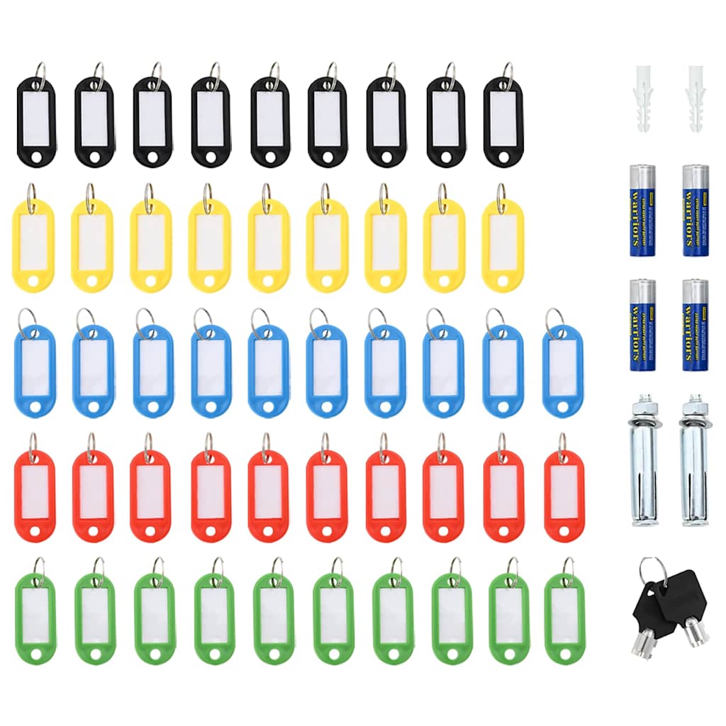 Digitale kluis met slot Donkergrijs 30 x 10 x 36,5 cm Staal