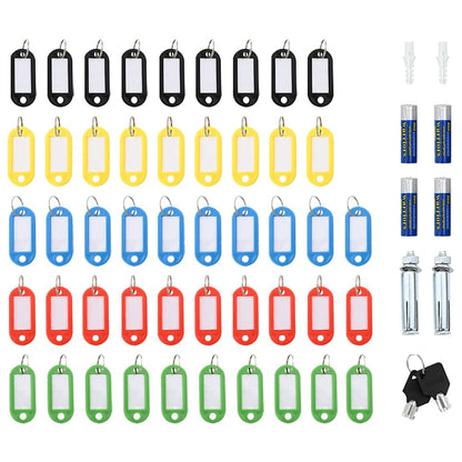 Digitale kluis met slot Donkergrijs 30 x 10 x 36,5 cm Staal