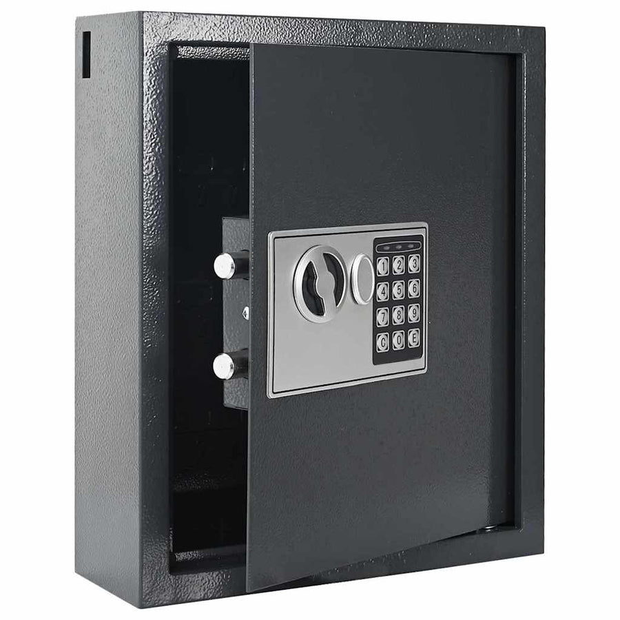 Digitale kluis met slot Donkergrijs 30 x 10 x 36,5 cm Staal