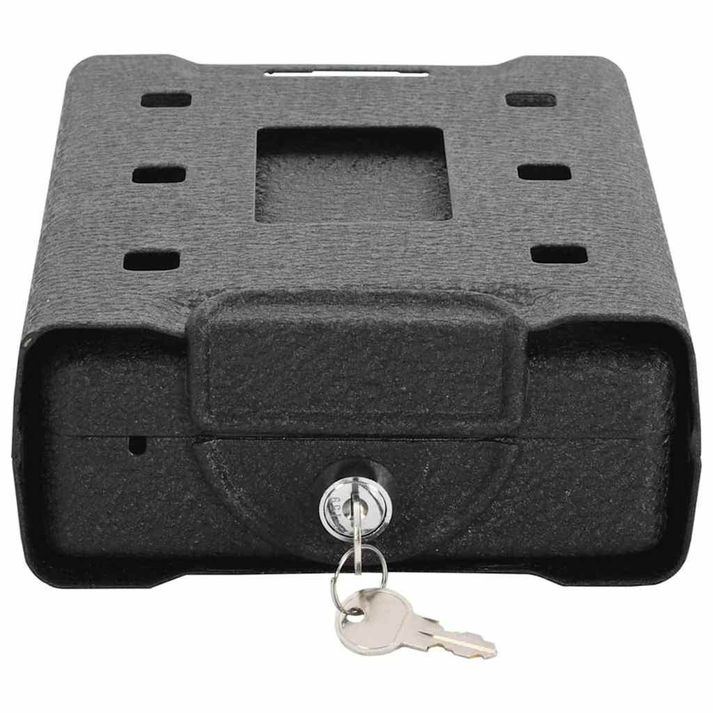 Auto Safe met slot Zwart 22 x 16 x 7 cm Staal