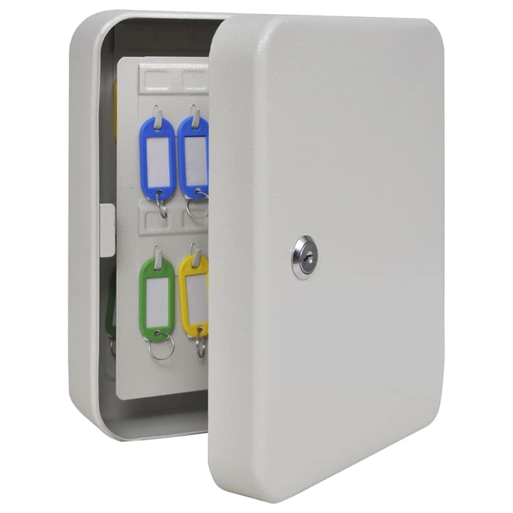 Sleuteldoos met slot Ivoor 20 x 7,5 x 25 cm Staal