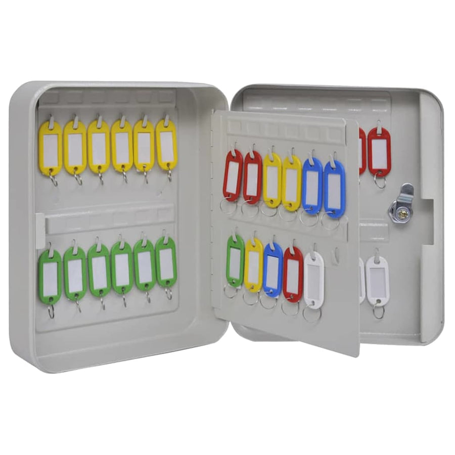 Sleuteldoos met slot Ivoor 20 x 7,5 x 25 cm Staal