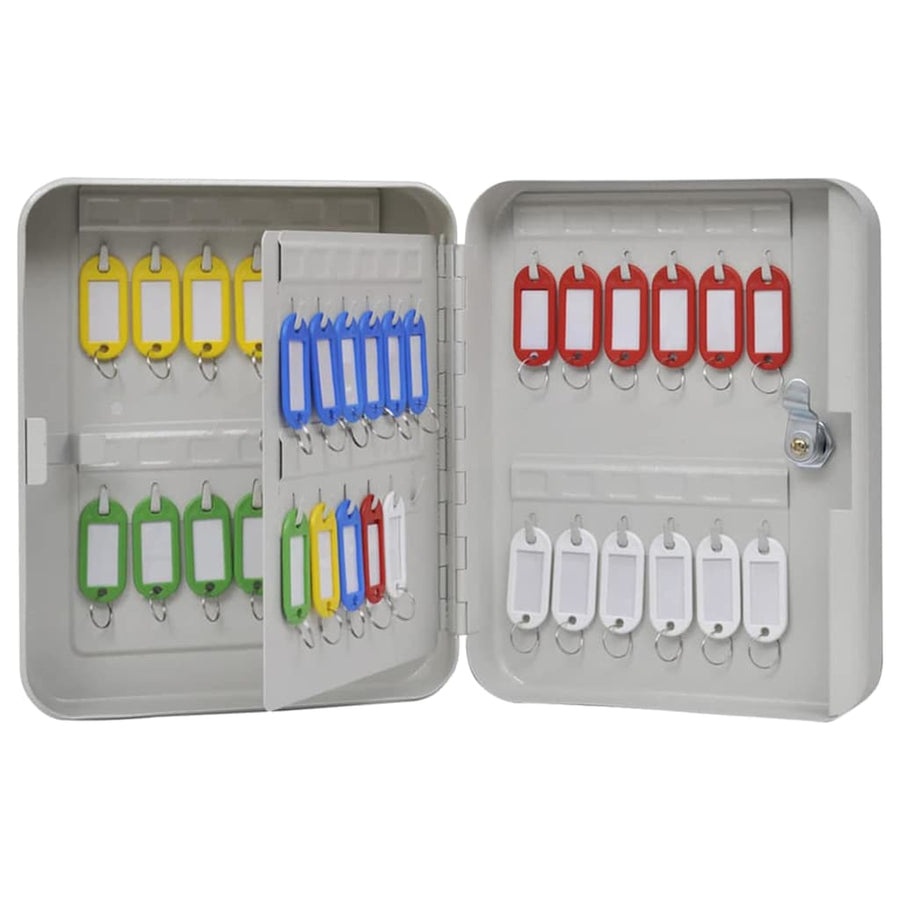 Sleuteldoos met slot Ivoor 20 x 7,5 x 25 cm Staal