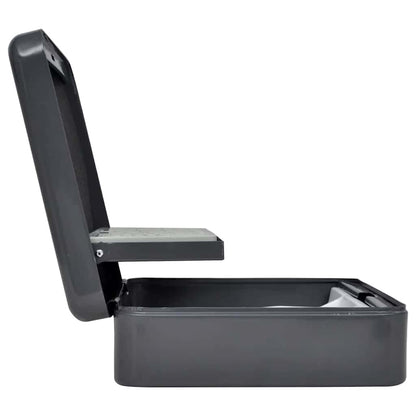 Cash Box met slot Donkergrijs 30 x 24 x 9 cm Staal