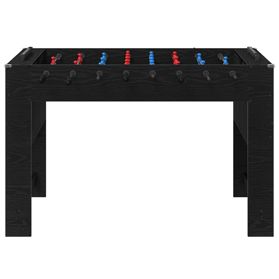 Honkbaltafel Zwart Eiken 125 x 60,5 x 80 cm Bewerkt hout