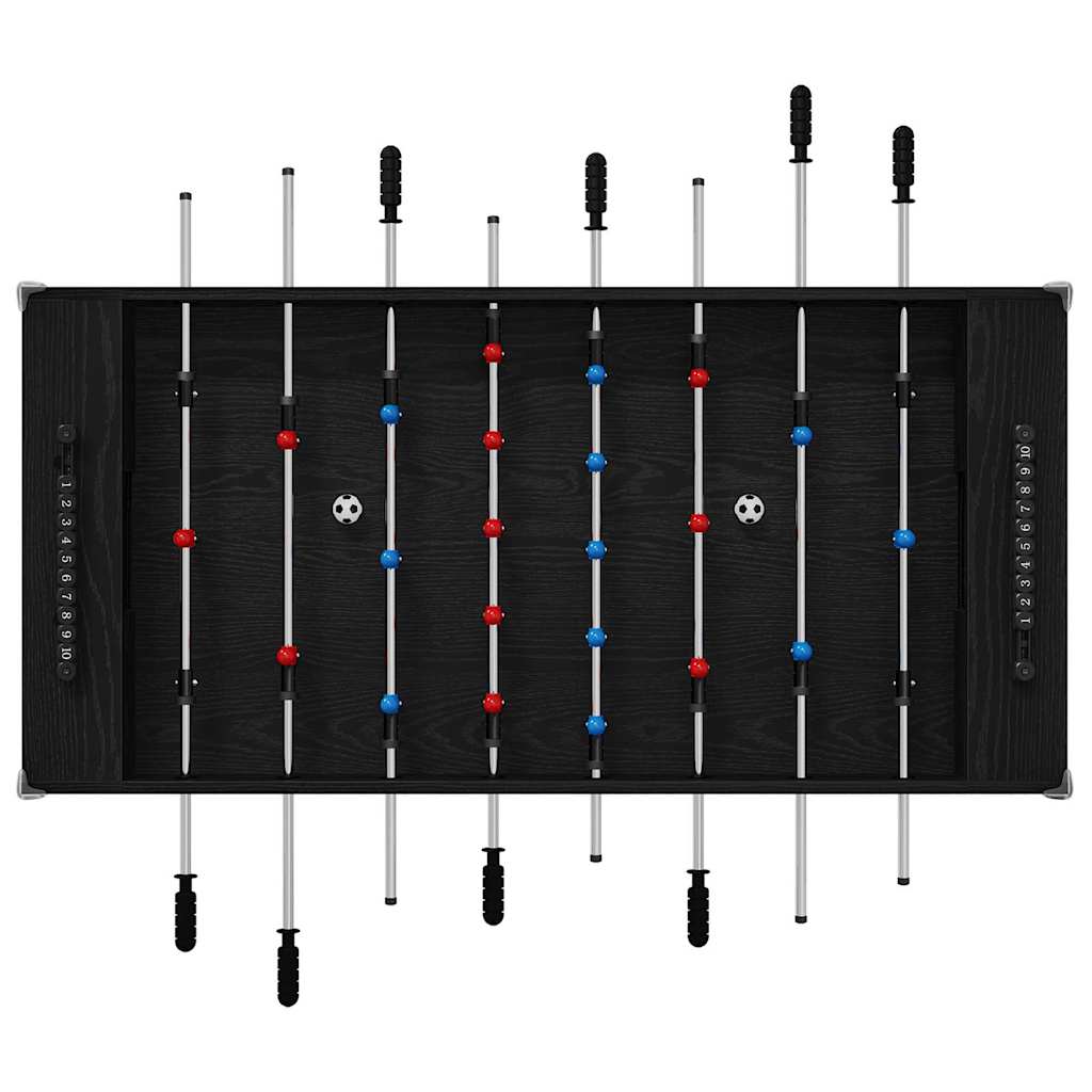 Honkbaltafel Zwart Eiken 125 x 60,5 x 80 cm Bewerkt hout