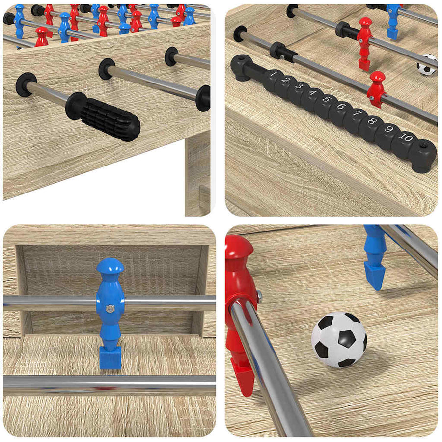 Honkbaltafel Sonoma Eiken 125 x 60,5 x 80 cm Bewerkt hout