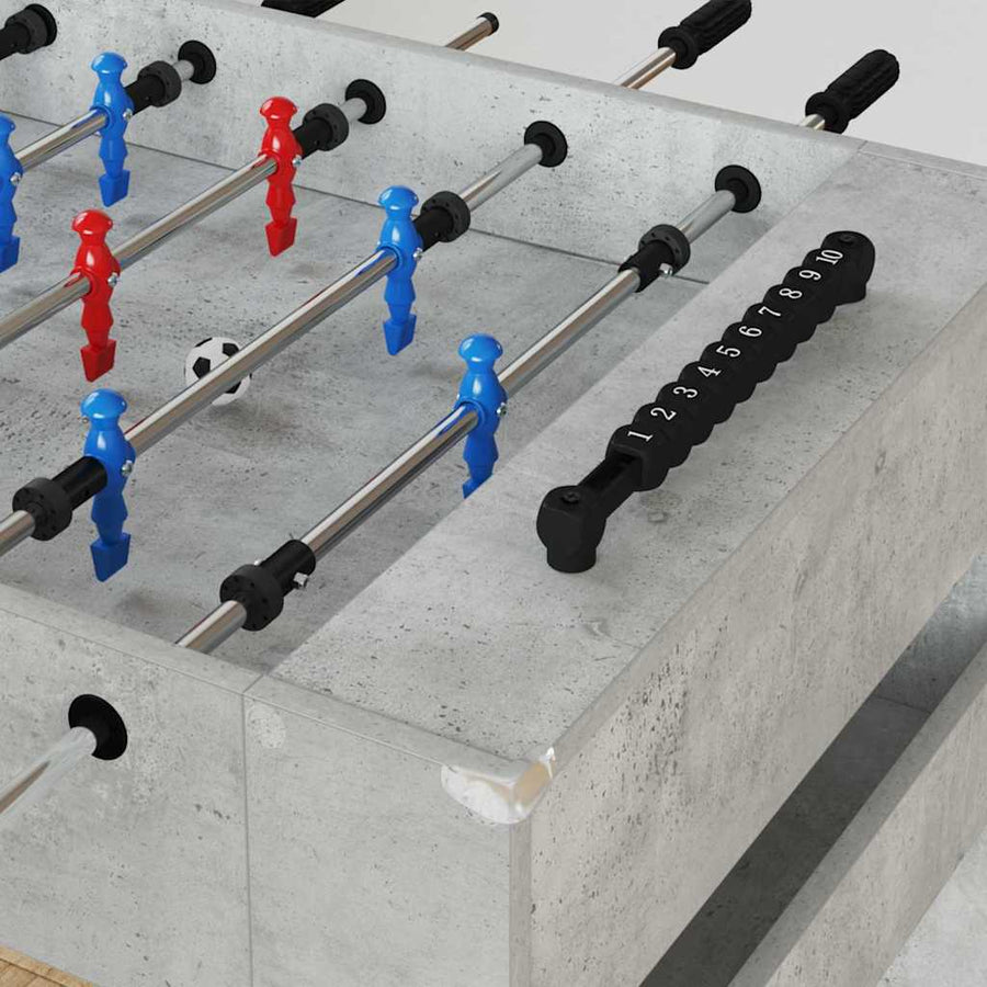 Honkbaltafel Beton Grijs 125 x 60,5 x 80 cm Bewerkt hout