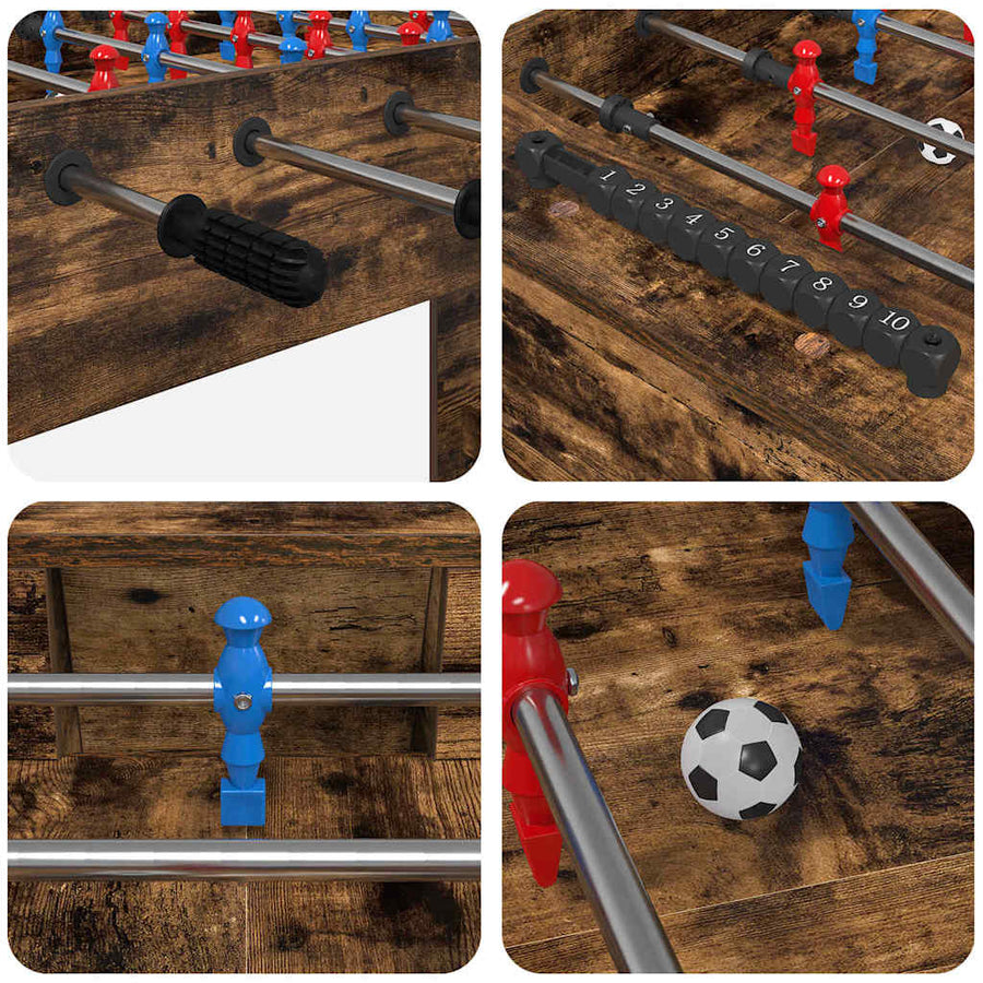 Honkbaltafel Gerookt eiken 125 x 60,5 x 80 cm Bewerkt hout