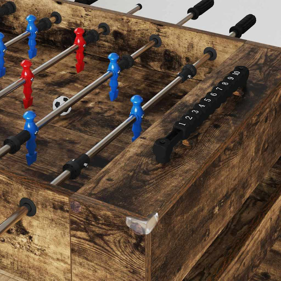 Honkbaltafel Gerookt eiken 125 x 60,5 x 80 cm Bewerkt hout