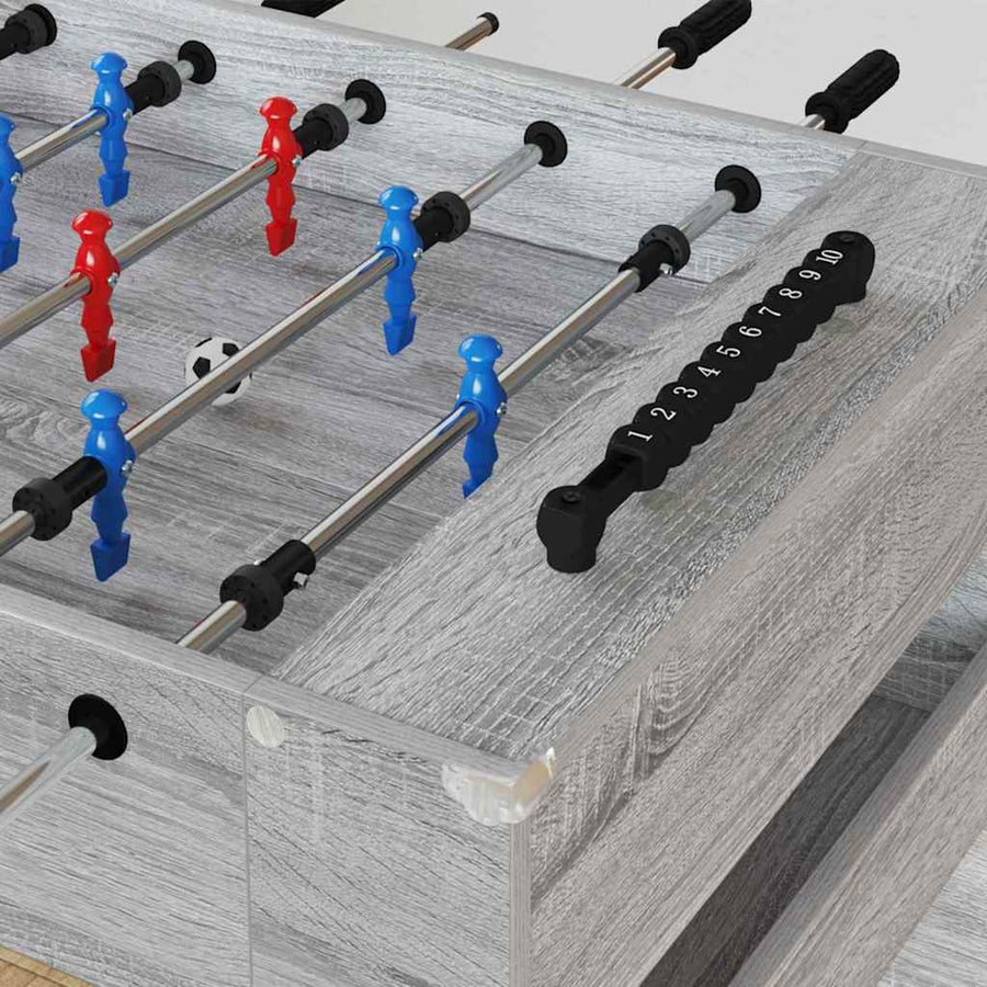 Honkbaltafel Grijs Sonoma 125 x 60,5 x 80 cm Bewerkt hout