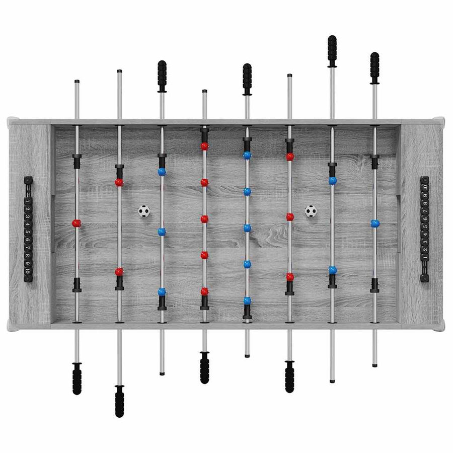Honkbaltafel Grijs Sonoma 125 x 60,5 x 80 cm Bewerkt hout