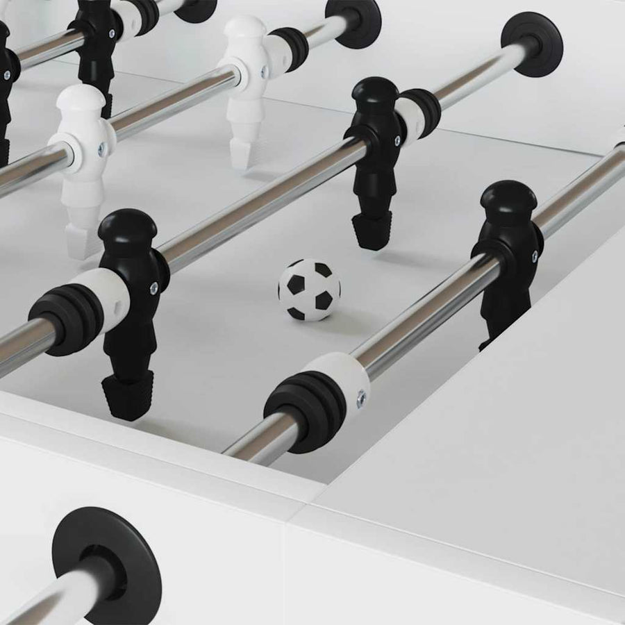 Tafel Voetballen 12 pcs Wit en zwart 3.6 x 3.6 cm Polypropyleen