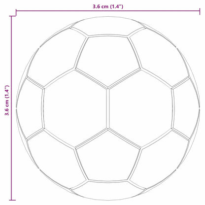 Tafel Voetballen 12 pcs Wit en zwart 3.6 x 3.6 cm Polypropyleen