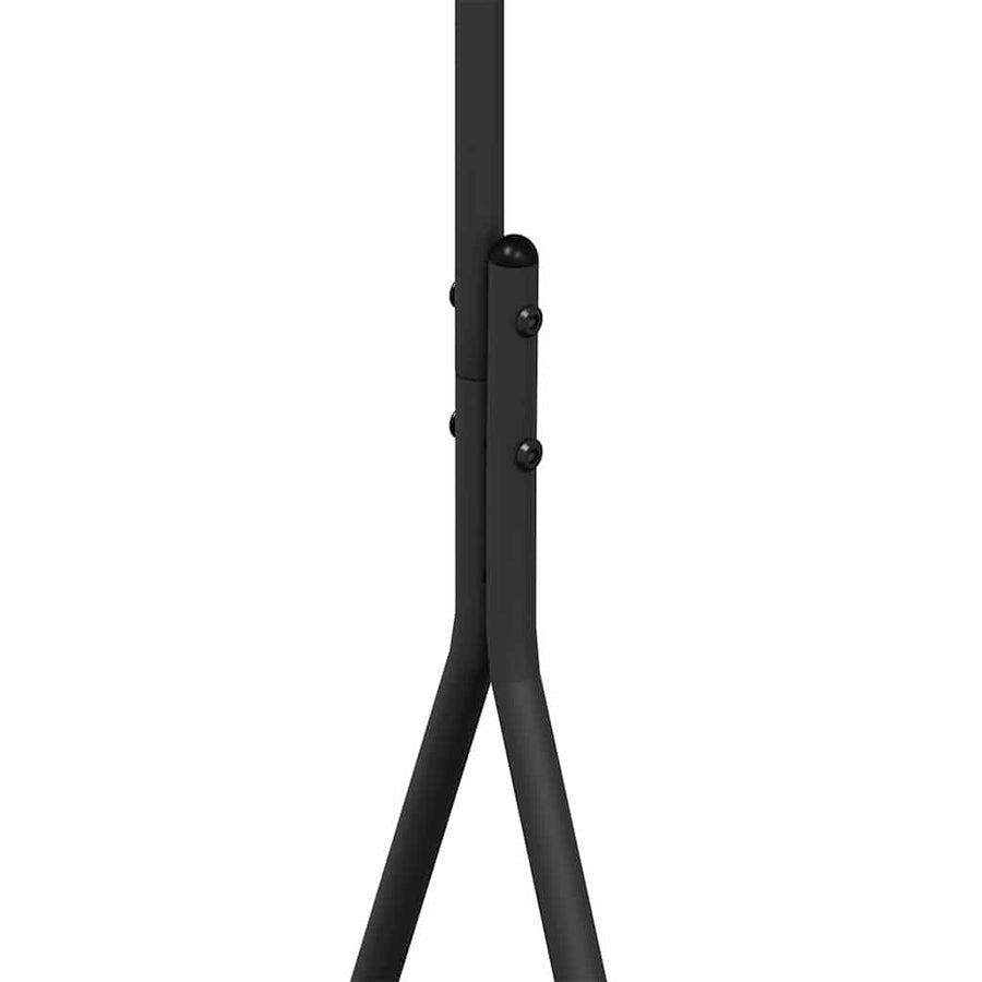 Kledingrek met opslag Zwart 100 x 56 x 154 cm Staal