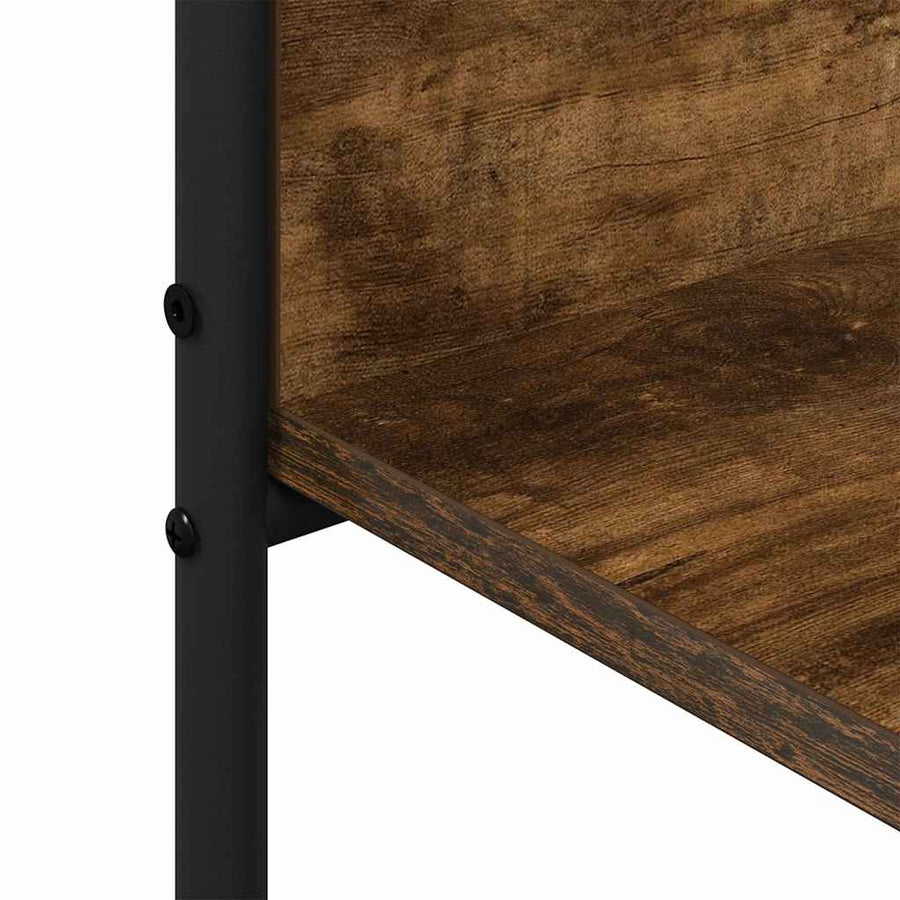 Kledingrek met plank Bruin Eiken 120 x 44 x 160 cm Bewerkt hout