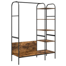 Kledingrek met plank Bruin Eiken 120 x 44 x 160 cm Bewerkt hout
