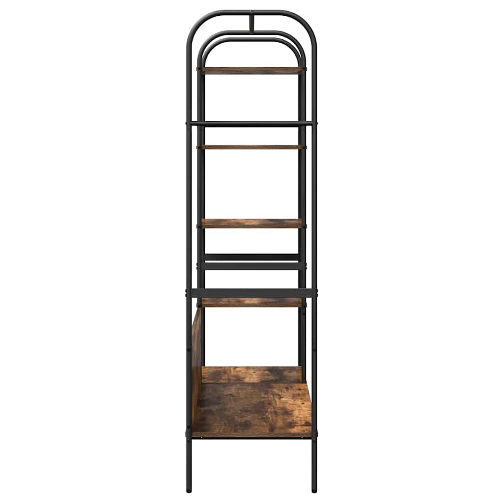 Kledingrek met plank Bruin Eiken 120 x 44 x 160 cm Bewerkt hout
