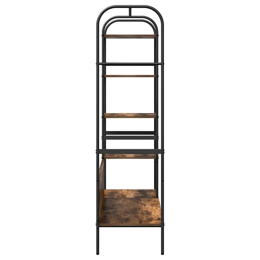 Kledingrek met plank Bruin Eiken 120 x 44 x 160 cm Bewerkt hout