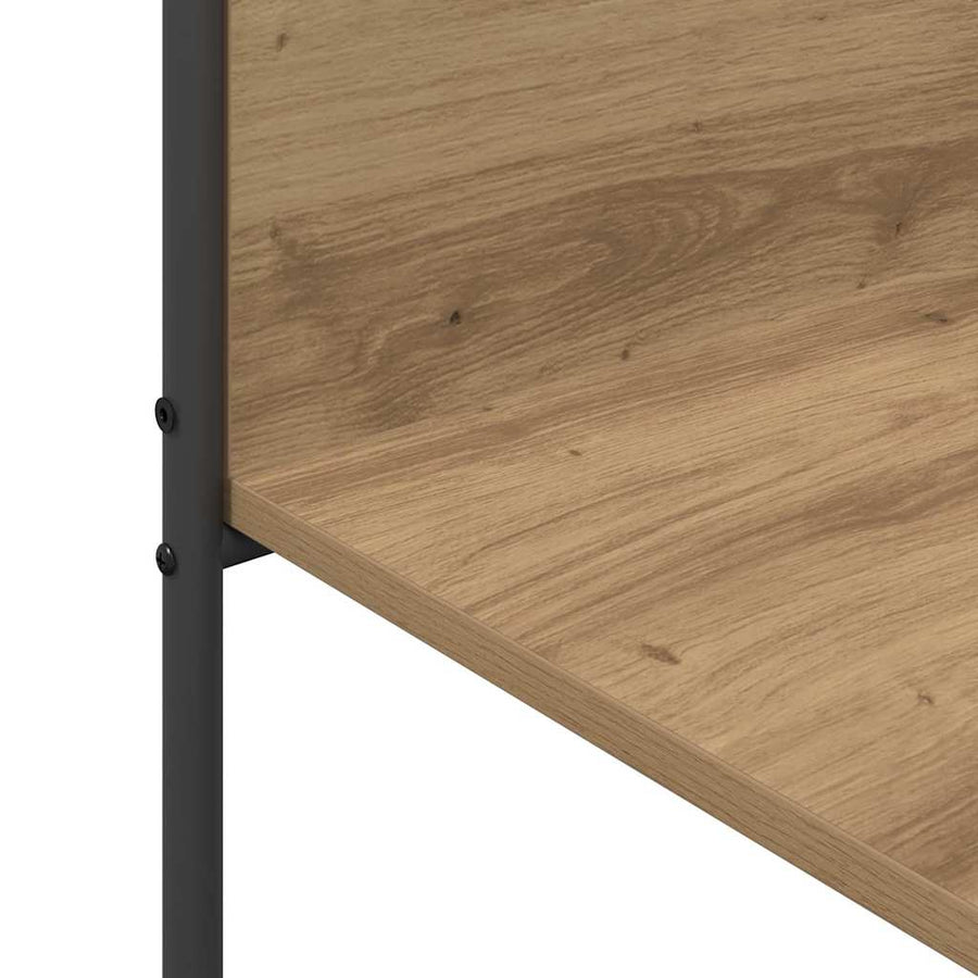 Kledingrek met plank Beige 120 x 44 x 160 cm Bewerkt hout