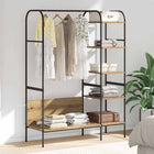 Clothes Rack with Shelf Beige 120 x 44 x 160 cm Engineered Wood