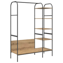 Kledingrek met plank Beige 120 x 44 x 160 cm Bewerkt hout