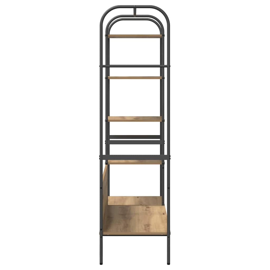 Kledingrek met plank Beige 120 x 44 x 160 cm Bewerkt hout