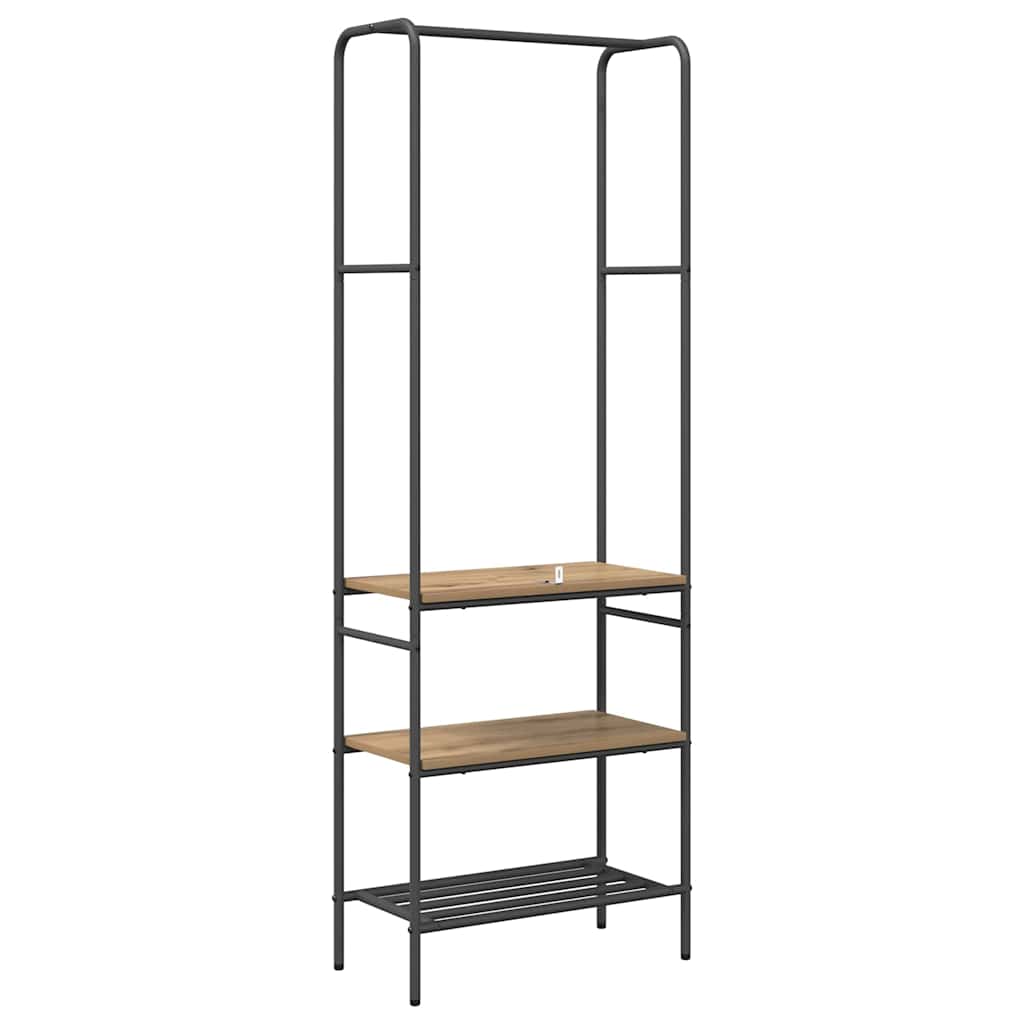 Kledingrek Artisan Eiken 60 x 30 x 171 cm Bewerkt hout