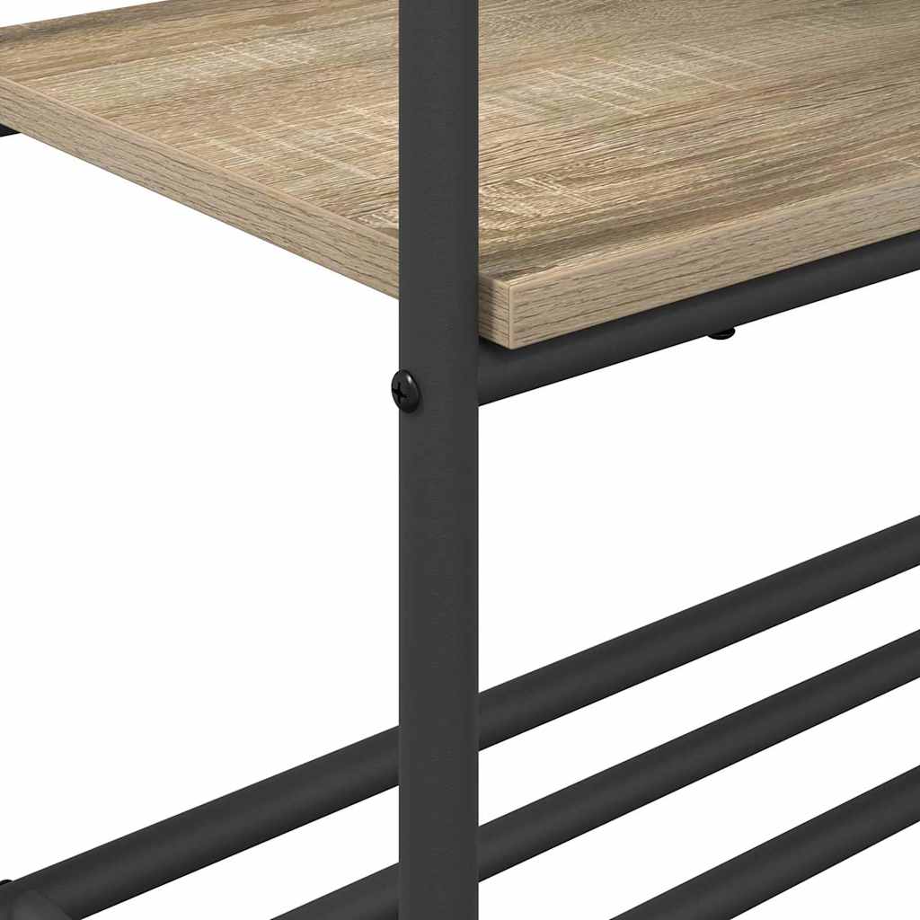 Kledingrek met planken Sonoma eiken 77 x 30 x 171 cm