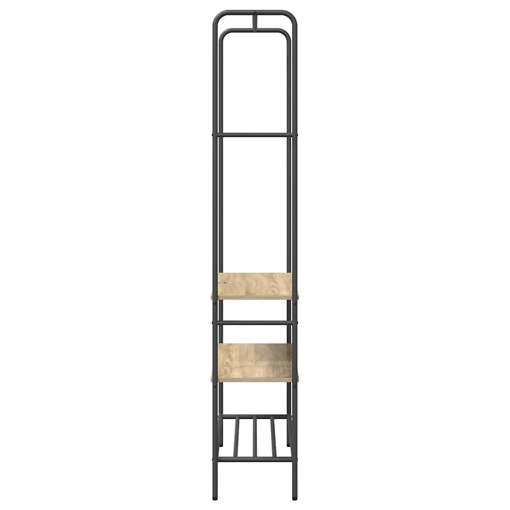Kledingrek met planken Sonoma eiken 77 x 30 x 171 cm